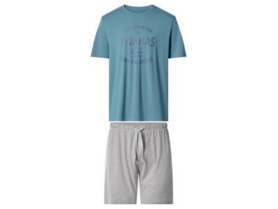 esmara Men Korte heren pyjama (Blauw/grijs, L)