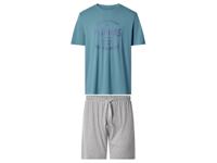 esmara Men Korte heren pyjama (Blauw/grijs, L)