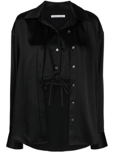 Alexander Wang chemise à design superposé - Noir