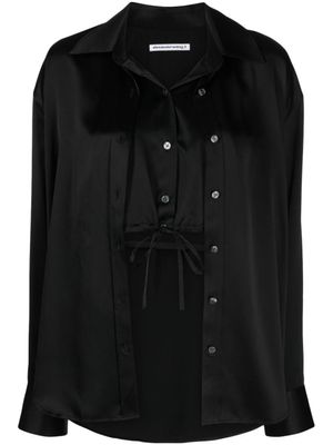 Alexander Wang chemise à design superposé - Noir