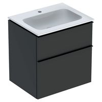 Geberit iCon wastafel 60 cm, met KeraTect, met onderkast met 2 laden, mat lava - thumbnail