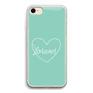 Forever heart pastel: iPhone 7 Transparant Hoesje