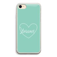 Forever heart pastel: iPhone 7 Transparant Hoesje