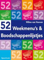 52 weekmenu&apos;s en boodschappenlijstjes (Paperback)