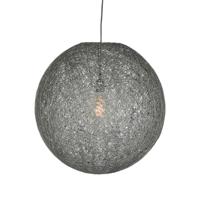 Label51 HanglampTwist Ø 55cm van grijs vlas draad - QP-4042