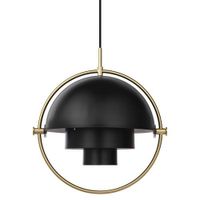 Gubi Multi-Lite Hanglamp - Messing & Mat zwart - thumbnail