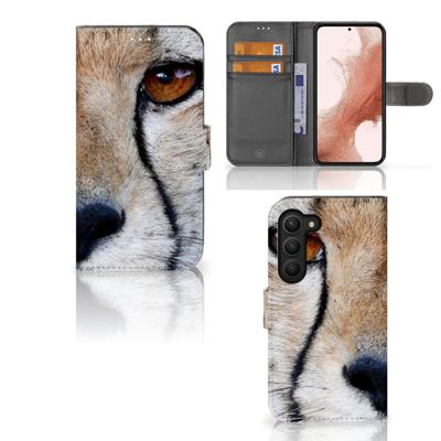 Samsung Galaxy S23 | Telefoonhoesje | Met pasjeshouder | Cheetah