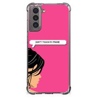 Samsung Galaxy S21 Anti Shock Case Woman Don't Touch My Phone