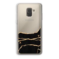 Gouden marmer: Samsung Galaxy A8 (2018) Transparant Hoesje