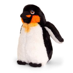 Keel Toys pluche keizers pinguin knuffeldier - wit/zwart - staand - 20 cm