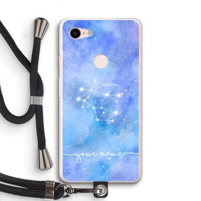Sterrenbeeld - Licht: Pixel 3 XL Transparant Hoesje met koord