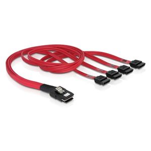 DeLOCK Mini SAS 36-Pin > 4x SATA (SFF 8087 > 4x SATA) adapter 0,5 meter