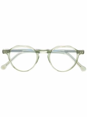 Lesca lunettes de vue Icon à monture ronde - Vert