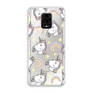 Rainbow Unicorn: Xiaomi Redmi Note 10 Lite Transparant Hoesje