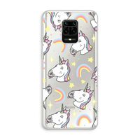 Rainbow Unicorn: Xiaomi Redmi Note 10 Lite Transparant Hoesje