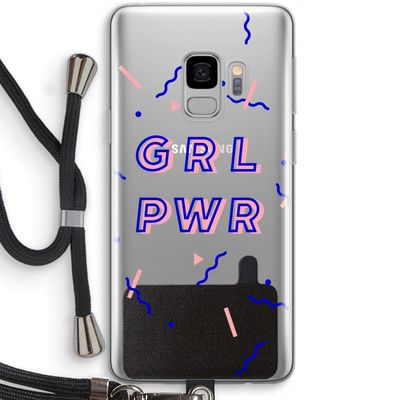 GRL PWR: Samsung Galaxy S9 Transparant Hoesje met koord