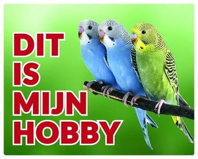 Grasparkiet Waakbord - Dit is mijn hobby Groep