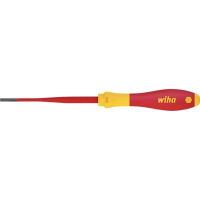 VDE Platte schroevendraaier Wiha SoftFinish electric slimFix 3201 35446 Kopbreedte: 3.5 mm Koplengte: 100 mm