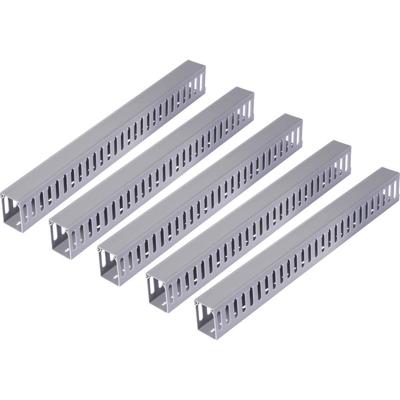 Sygonix SY-6801160 Kabelgoot (l x b x h) 2000 x 25 x 40 mm 5 stuk(s) Grijs