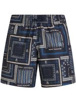 ETRO short de bain à imprimé géométrique - Bleu - thumbnail