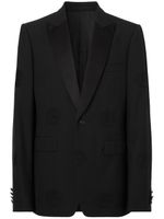 Burberry veste de smoking à motif Oak Leaf Crest en jacquard - Noir - thumbnail