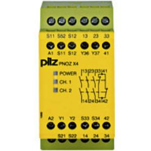 PILZ PNOZ X4 24VDC 3n/o 1n/c Veiligheidsschakelapparaat Voedingsspanning (num): 24 V/DC 3x NO, 1x NC (b x h x d) 45 x 87 x 121 mm 1 stuk(s)