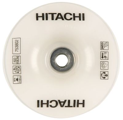 Hikoki Accessoires Steunschijf Met Moer 180 Mm Middel-Hard Iso 15636 (Oud 750718) - 753804