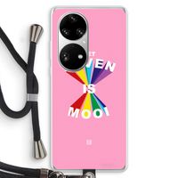 Het Leven Is Mooi: Huawei P50 Pro Transparant Hoesje met koord