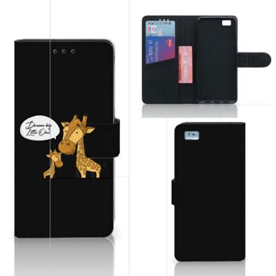 Huawei Ascend P8 Lite Leuk Hoesje Giraffe Huawei Ascend P8 Lite Leuk Hoesje Giraffe