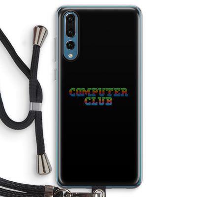Retro: Huawei P20 Pro Transparant Hoesje met koord