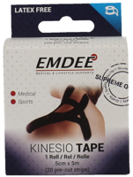 Emdee Kinesio Tape Zwart