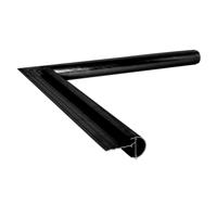 Aluminium Binnenhoek Kraal 38 500 x 500 mm Zwart, RAL9005