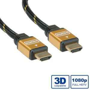 ROLINE GOLD HDMI HighSpeed Kabel met Ethernet, M-M, 7,5 m