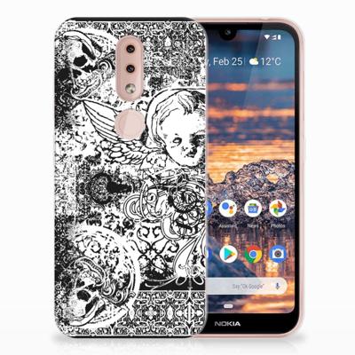 Silicone Back Case Nokia 4.2 Skulls Angel