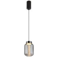 Globo Ronde hanglampFluoro enkel zwart - 15746