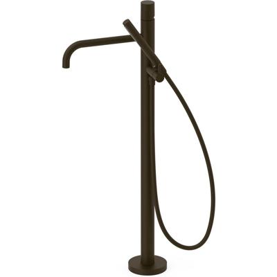 Vrijstaande badkraan Tres Study Exclusive | Hoogte uitloop 67.4 cm | Draaibare uitloop | Mengkraan | Rond | Zwart brons