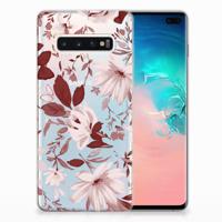 Smartphone hoesje Samsung Galaxy S10 Plus Watercolor Flowers