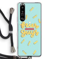 Always fries: Sony Xperia 1 III Transparant Hoesje met koord