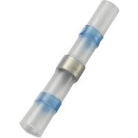 TRU COMPONENTS 736437 Stootverbinder Met krimpkous 1 mm² 2.50 mm² Volledig geïsoleerd Blauw 20 stuk(s)