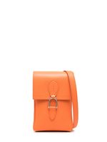 Ralph Lauren Collection petit sac porté épaule en cuir - Orange - thumbnail