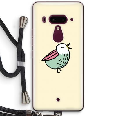 Birdy: HTC U12+ Transparant Hoesje met koord