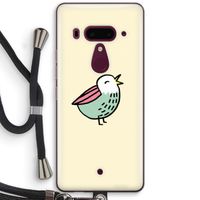 Birdy: HTC U12+ Transparant Hoesje met koord Birdy: HTC U12+ Transparant Hoesje met koord