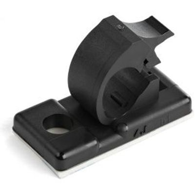 StarTech.com 100 Zelfklevende Kabelmanagement Clips, 5.5mm, Zwart, Netwerk/Ethernet/Bureau/Computer