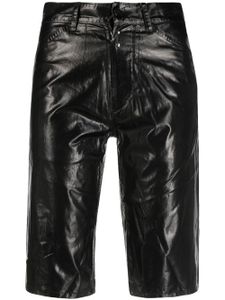 MM6 Maison Margiela short droit en jean - Noir