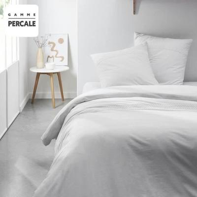 Vandaag prestige vandaag bedparlement - 220 x 240 cm - 2 personen - 100% percale macramé -afwerking - krijt