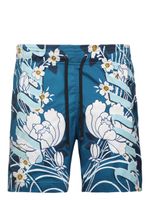 AMIRI short de bain à fleurs - Bleu