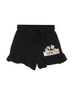 Moschino Kids short en coton à logo Teddy Bear - Noir - thumbnail