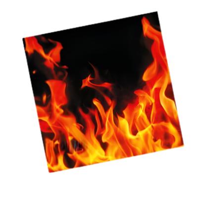 Servetten met vlammen - 20x - 33 x 33 cm - BBQ - verjaardag - diner feestservetten