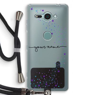 Sterren: Sony Xperia XZ2 Compact Transparant Hoesje met koord