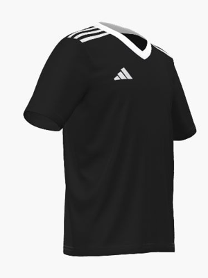 Kinder T-shirt Entrada 22 Jersey Zwart